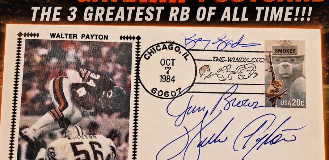 Signed Gateway Postcard — Brown · Payton · Sanders