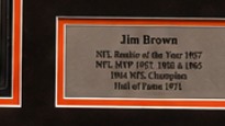 Jim Brown Career Achievements Plaque